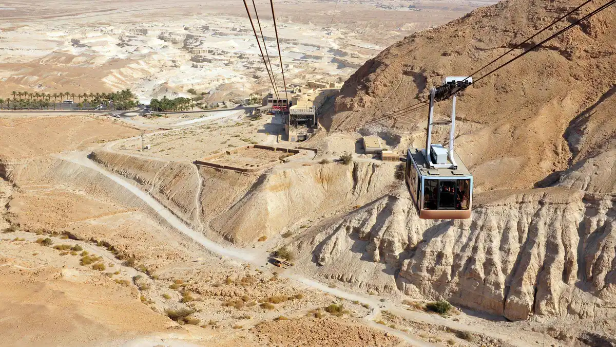 Masada fortress above the Dead Sea on a Masada and Dead Sea tour from Tel Aviv